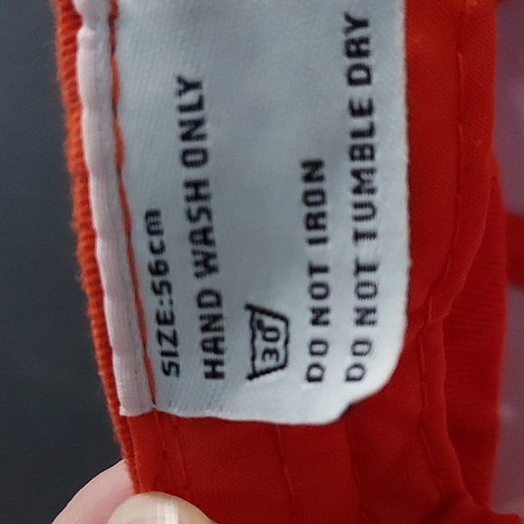 Greece Cap Flag,Greek Alphabet ,Size 56 cm has Adjustable strap. GUC,Orange. - Picture 5 of 8